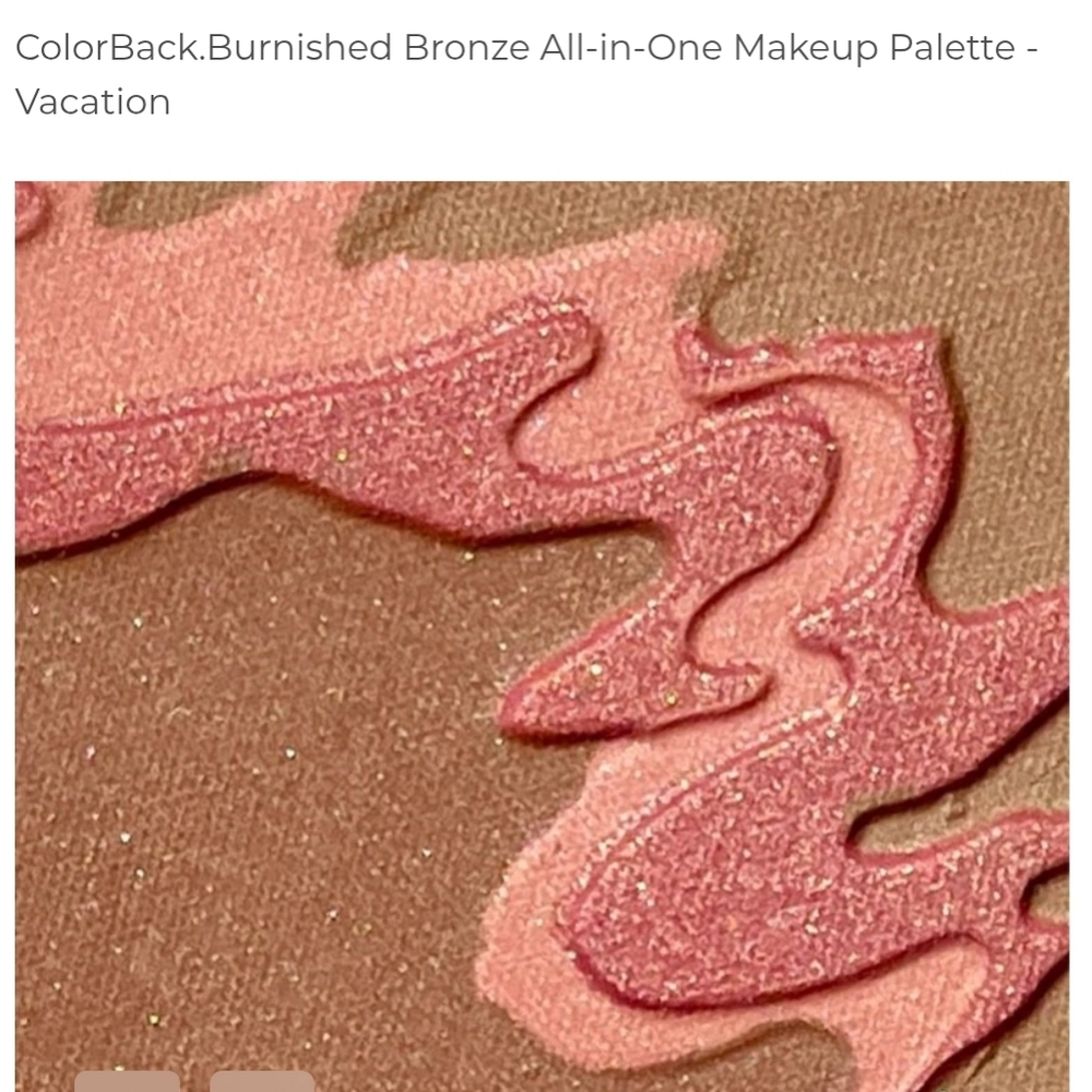 Flyte.70 ColorBack Burnished Bronze Pressed Bronzer In Vacation New In Box - Picture 6 of 10